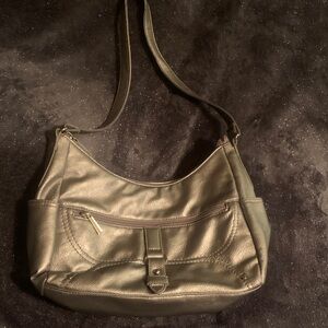 Elegant Metallic Shoulder Bag